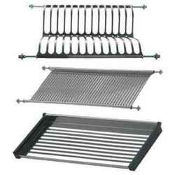 Juego escurreplatos, escurrevasos mas bandeja inox medidas,de  400 a 1000mm