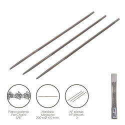 Limas Cadena Motosierra 200 x Ø 4.0 mm. 3/8
