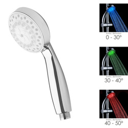 04020640 Maneral Ducha Led Indicador Temperatura Ø 11 cm.