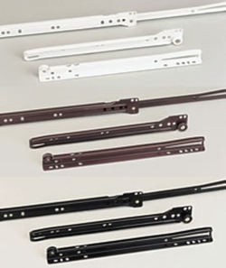 Guia cajon metalica seleccione medida y color (250, 300, 350, 400,450, 500, 550, 600 y 800mm), (blanco, Marron y Gris