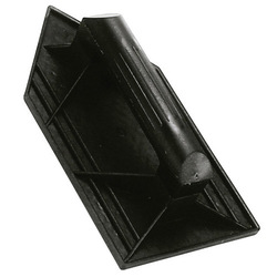 Talocha Plastico Punta Mango Redondo 26x14 cm. Negro Con Alveolos