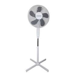 05380135 VENTILADOR PIE Ø 40 CM. X 143 CM. 5 ASPAS COLOR BLANCO Y NEGRO