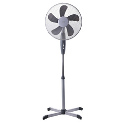 05380175 VENTILADOR PIE Ø 40 CM. X 135 CM. 5 ASPAS COLOR BLANCO Y GRIS