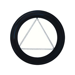 22013290  PLAFON ESTUFA PELLET VITRIFICADO NEGRO 80 MM.