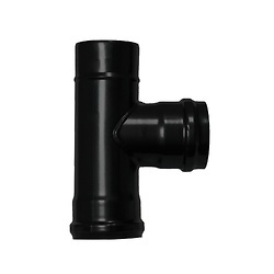 22013150 TE ESTUFA PELLET VITRIFICADA Ø80 MM 90° 