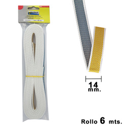 05250550 CINTA PERSIANA WOLFPACK BICOLOR 14 MM. ROLLO 6 METROS