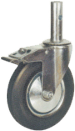 Rueda andamio con freno macho 200mm