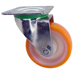 Rueda nylon/poliuretano placa GIRATORIA aro 125