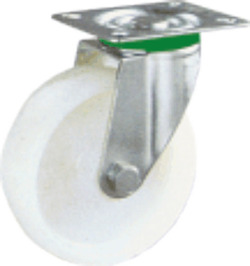 R. NYLON/POLIURETANO  PLACA INOX GIRATORIA diametro 100