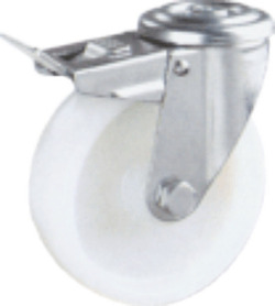 R. NYLON/POLIURETANO AGUJERO PASANTE FRENO INOX diametro 80