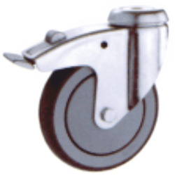 R. GOMA GRIS TERMOPLASTICA /P.  GIRATORIA/FRENO diametro 100