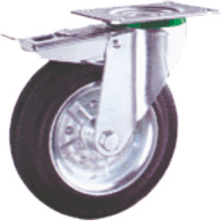 R. MGN DIAMETRO  80 placa giratoria goma NEGRA c/freno