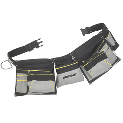 Bolsa Encofrador Doble Con Cinturón y Colgador Para Martillo